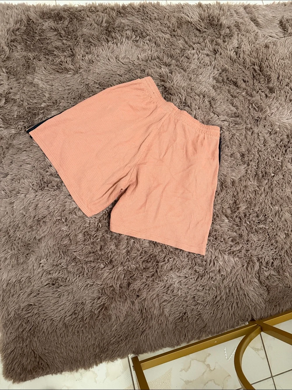 adidas terracotta waffle knit shorts